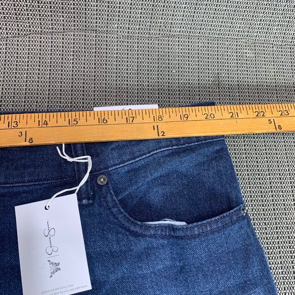 Jessica Simpson Aster Womens Size 18WS Dark Wash High Rise Slim Straight Jeans - Picture 7 of 10